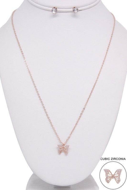 BUTTERFLY PENDANT NECKLACE