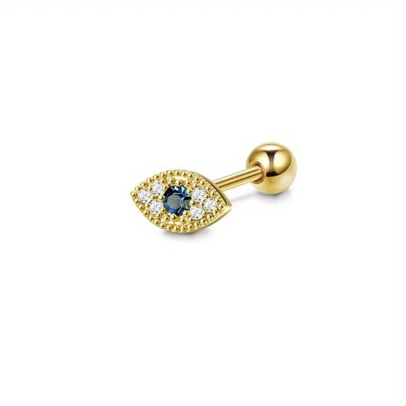 1Pc Stainless Steel 16G Cartilage Earrings Stud Hypollergenic Stainless Steel Stud Earrings Butterfly Heart Piercing