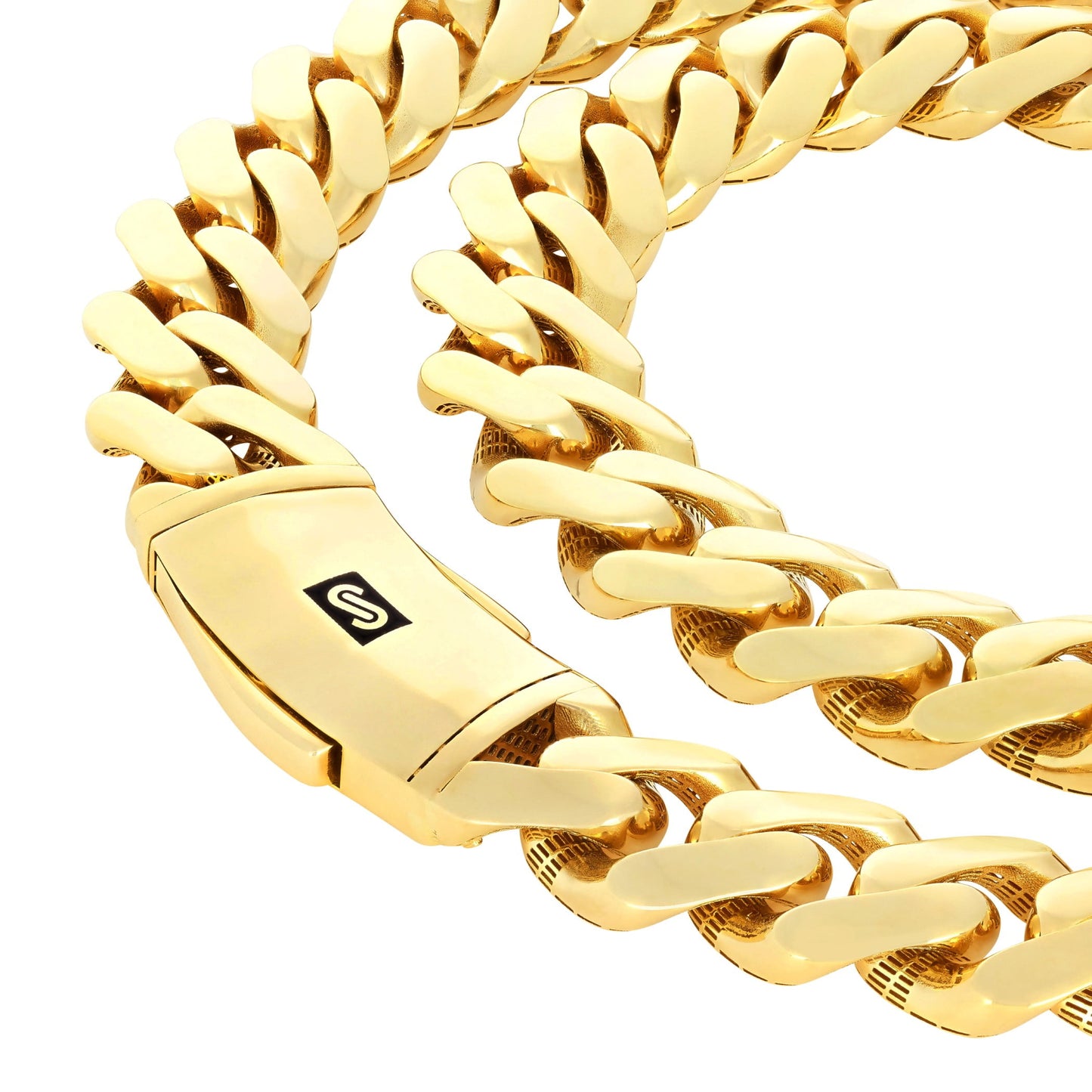 14K Real Yellow Gold Royal Monaco 6Mm Miami Cuban Link Bracelet (7"-9") Italian Jewelry for Men & Women