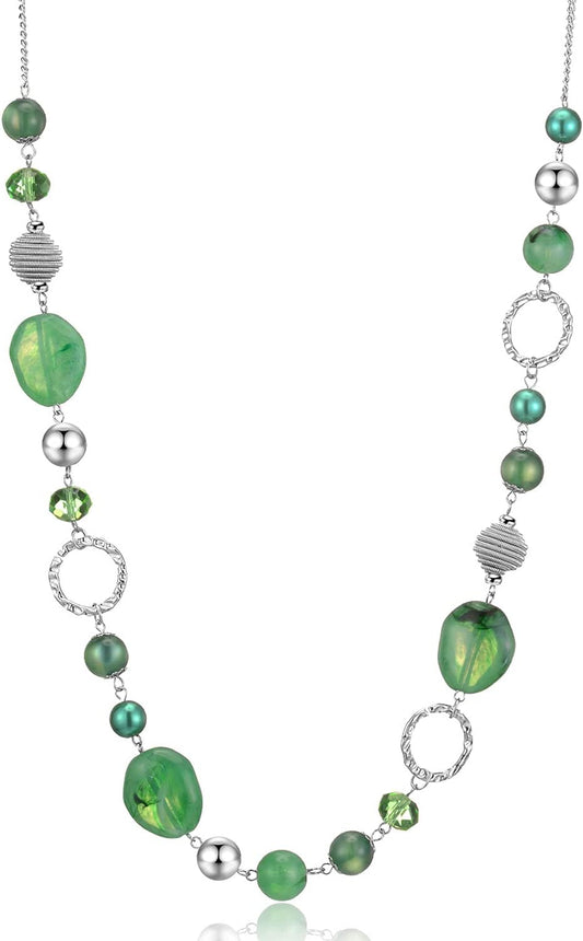 Long Beaded Necklaces for Women - Sweater Chain Fashion Jewelry Necklace Gifts for Women