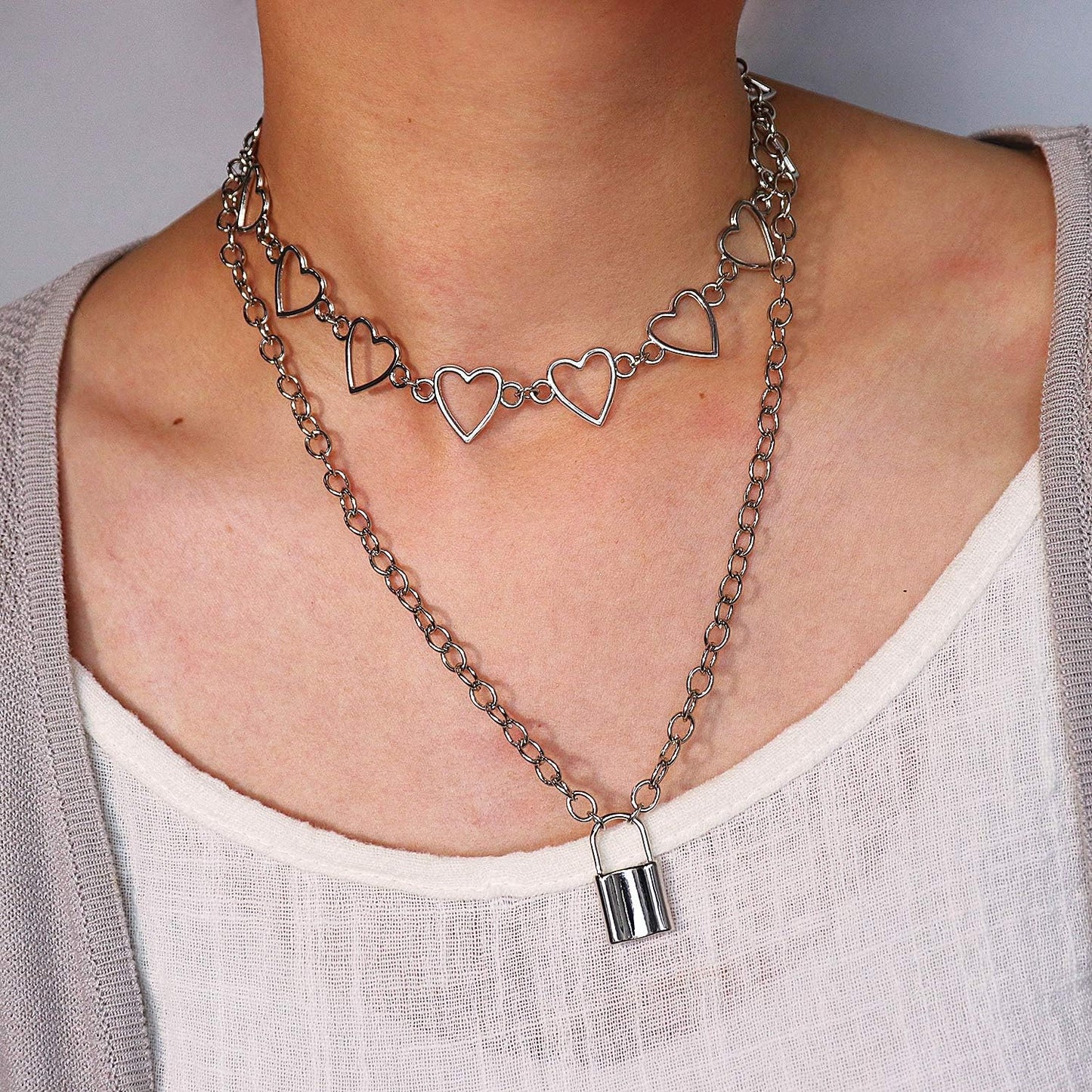 Choker Necklace - Simple Geometric Circle Choker Statement Clavicle Necklace for Women Necklace Jewerly