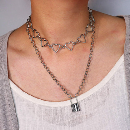Choker Necklace - Simple Geometric Circle Choker Statement Clavicle Necklace for Women Necklace Jewerly