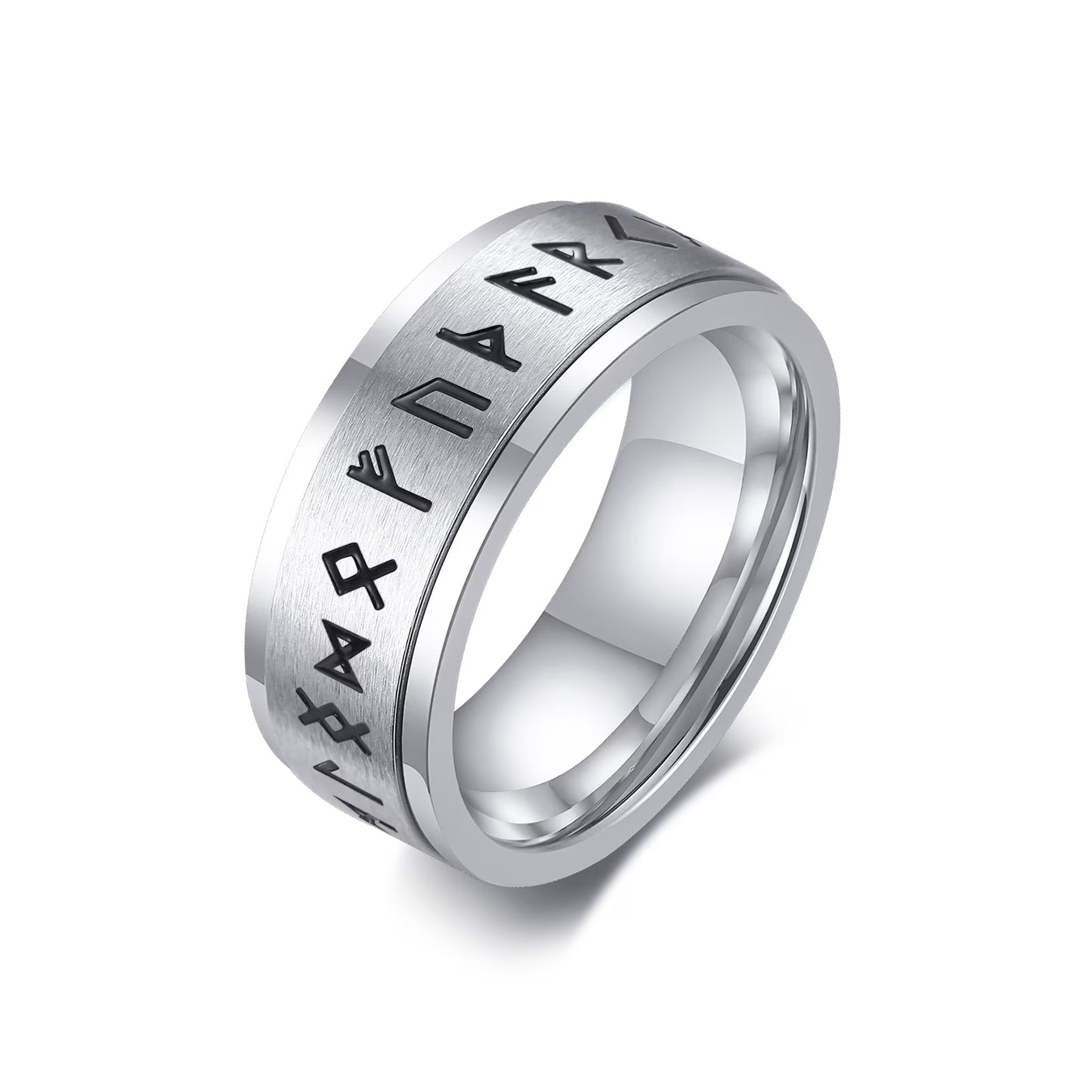 Men'S Anxiety Ring, Stainless Steel Viking Fidget Rings