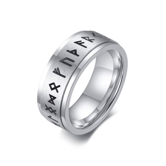 Men'S Anxiety Ring, Stainless Steel Viking Fidget Rings