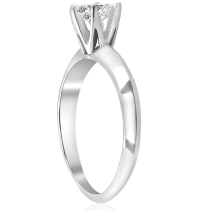 Pompeii 3/4Ct Solitaire Diamond 14K White Gold Engagement Ring (G/H,I1)