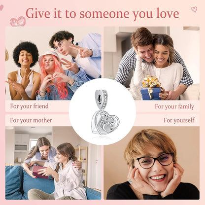 16 18 21 30 40 50 60 Years of Love Dangle Charms for Charms Bracelets, Forever & Always 925 Sterling Silver Cubic Zirconia Bead Pendant, Happy Birthday Jewelry Gifts for Women