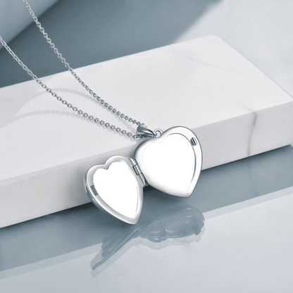 Anniversary Gifts for Women Sterling Silver Heart Cat Lockets Necklace That Holds Pictures Jewelry Birthday Gifts