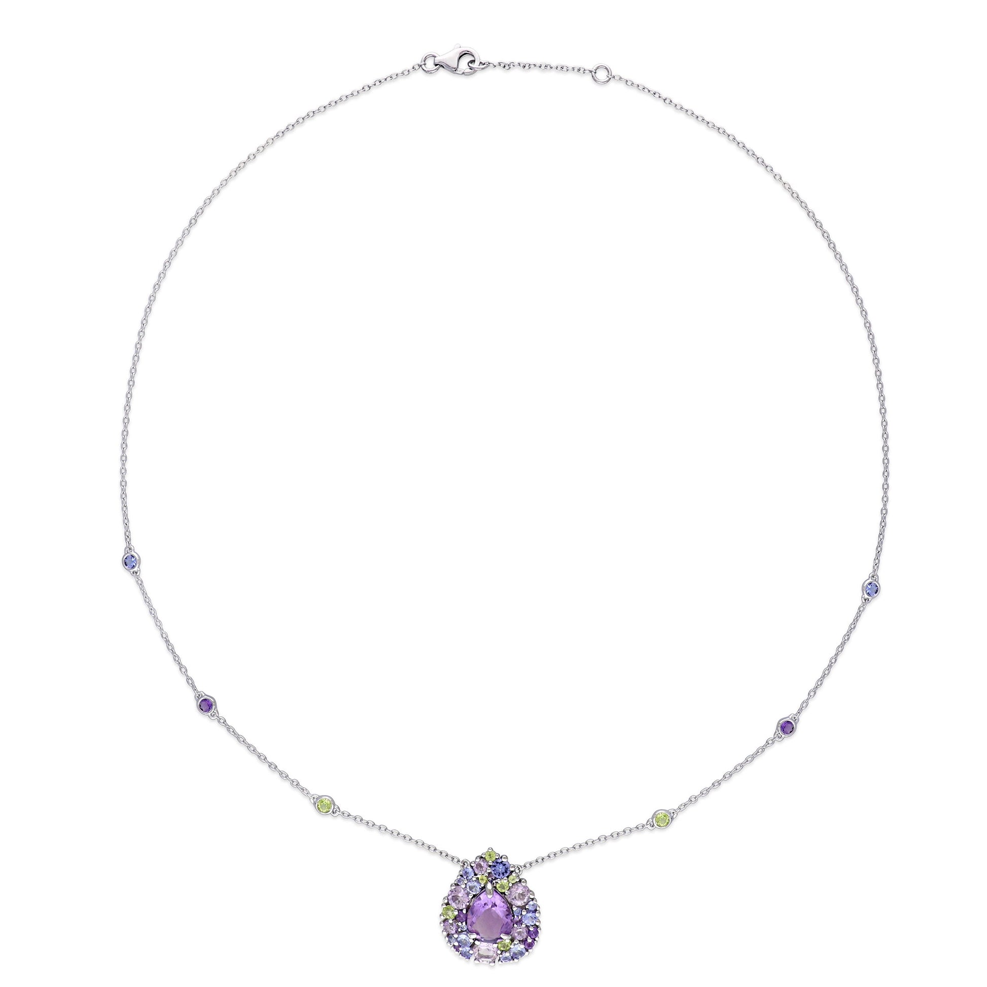 Women'S Amethyst Sterling Silver Earrings