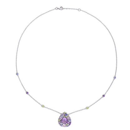 Women'S Amethyst Sterling Silver Earrings