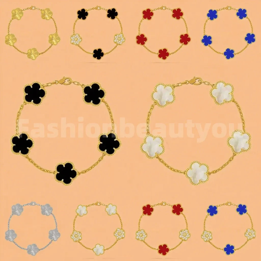 High Quality Designer Bracelet Women Luxury Four Leaf Clover Bracelet Designer Jewlery for Women Gold Bracelet Womens Bracelets Men Luxury Jewelry