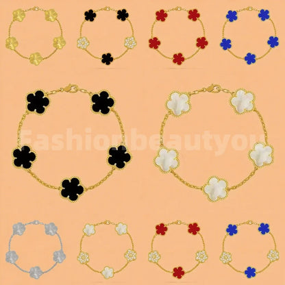 High Quality Designer Bracelet Women Luxury Four Leaf Clover Bracelet Designer Jewlery for Women Gold Bracelet Womens Bracelets Men Luxury Jewelry