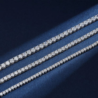 Classic Zircon Tennis Chain Necklace- 5 mm