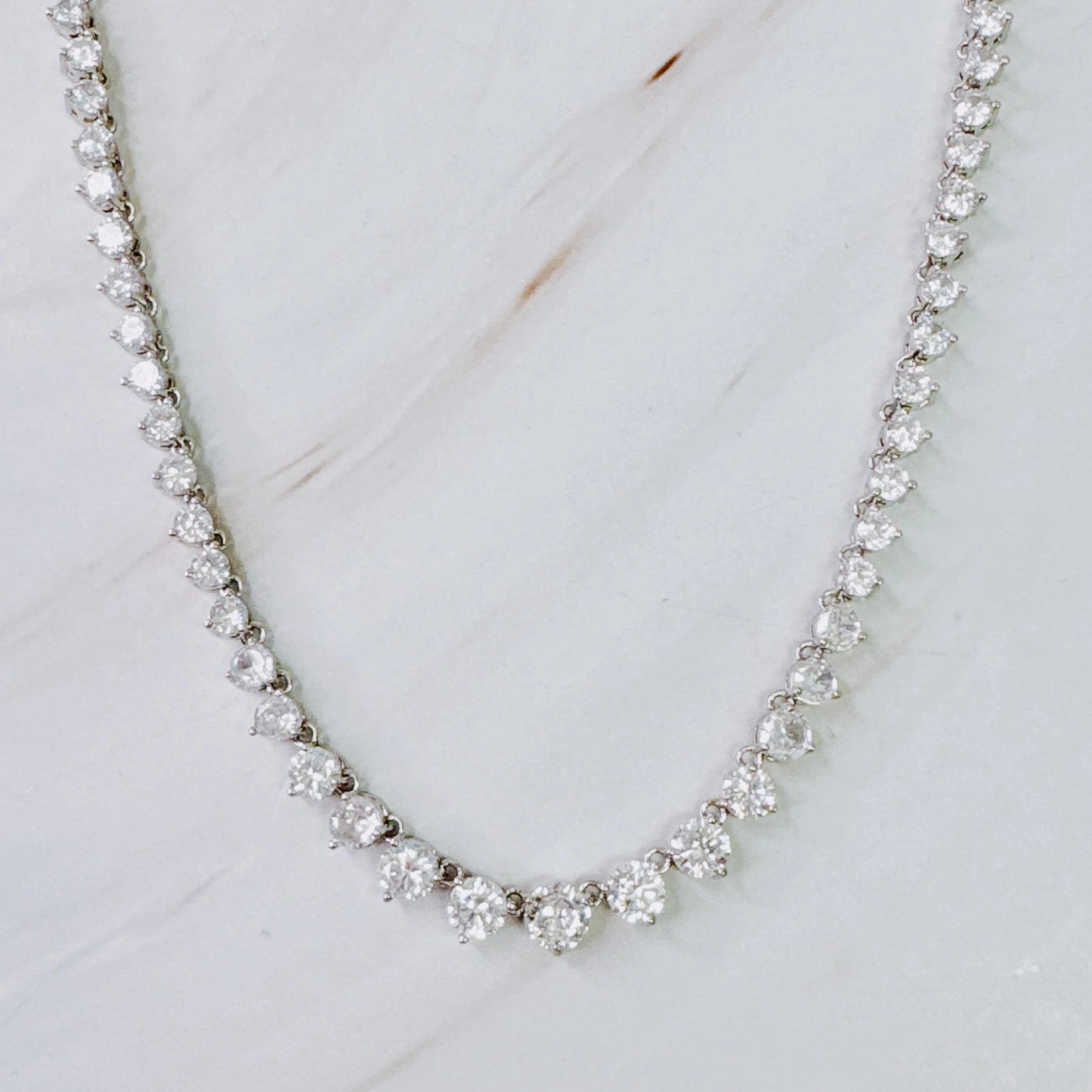 Royal Graduated Tennis Necklace