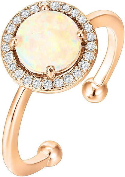 14K Gold Plated Crystal Birthstone Rings | Rings for Women
