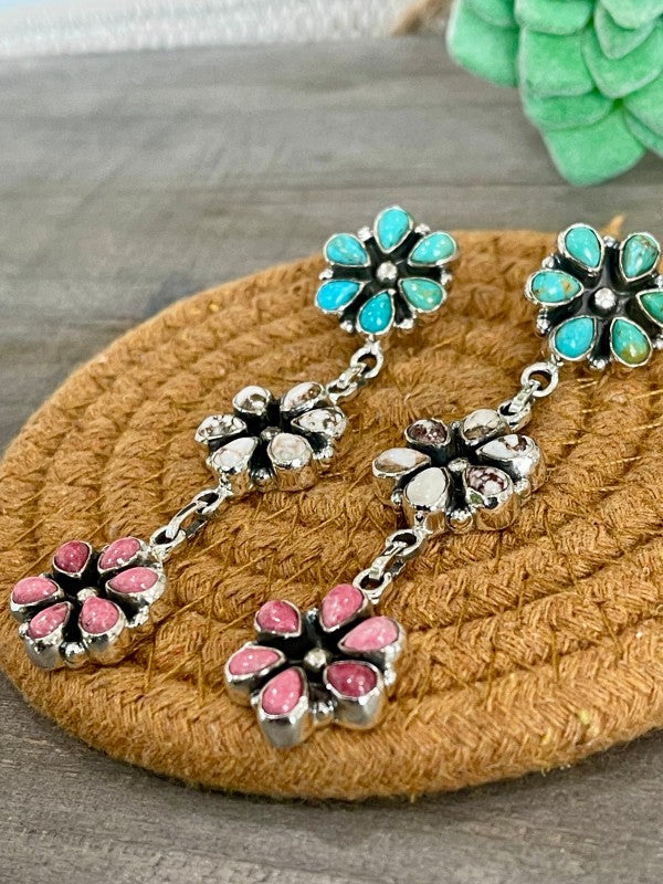 Handmade Sterling Silver, Turquoise & Multi Stone
