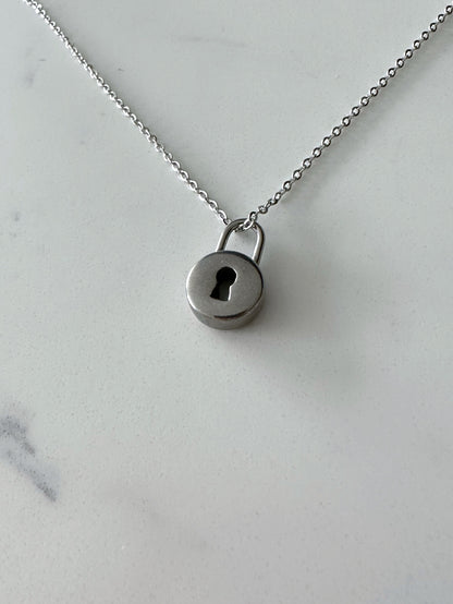 Stainless Steel Silver Key Matching Necklaces– Set of 2