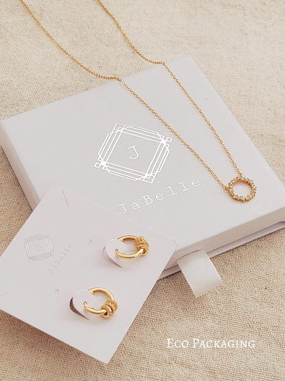 Bubble Climber Earrings with Dangly CZ | Gold Plated Sterling Silver Ear Crawlers | Minimalist Everyday Jewellery
