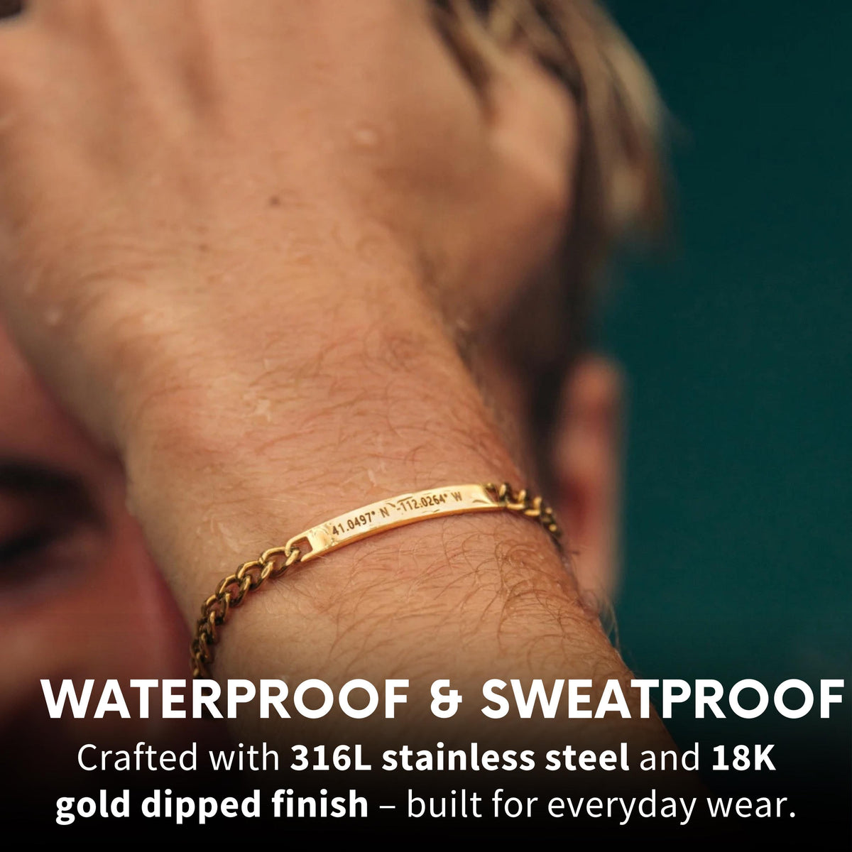 18K Gold-Plated Personalized Matching Couple Cuff Bracelets – Set of 2