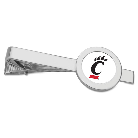 Silver Cincinnati Bearcats Team Logo Tie Bar