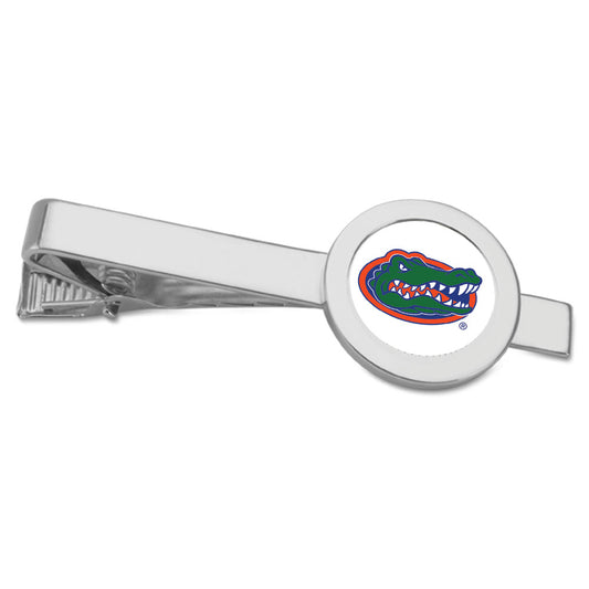 Silver Florida Gators Team Logo Tie Bar