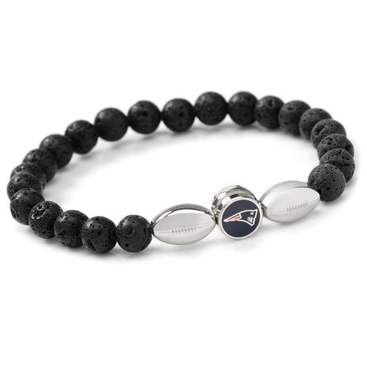 New England Patriots Team Logo Beaded Bracelet