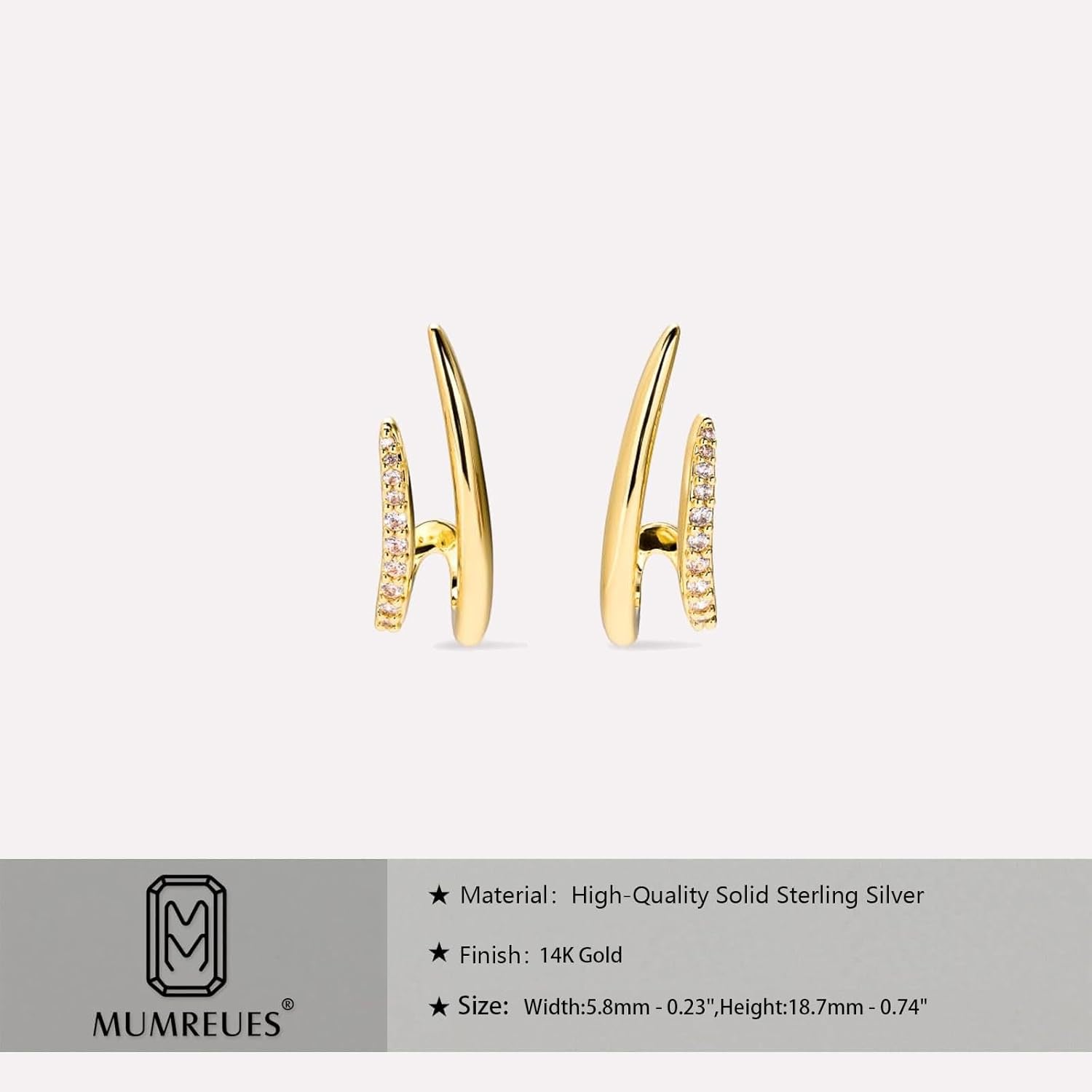 Gold Earrings for Women Trendy 14K Gold Stud Earrings Dainty Minimalist Simple H