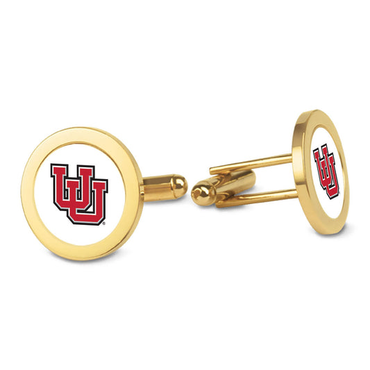 Gold Utah Utes Cufflinks