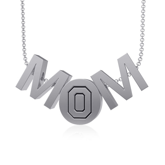 Dayna Designs Ohio State Buckeyes MOM Necklace